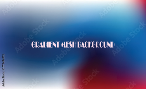 Vibrant gradient mesh background, with bold blue, red, and white, swirling color transitions