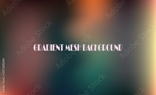 Warm and cool gradient mesh background, with soft, blurred, transitions of orange, and green