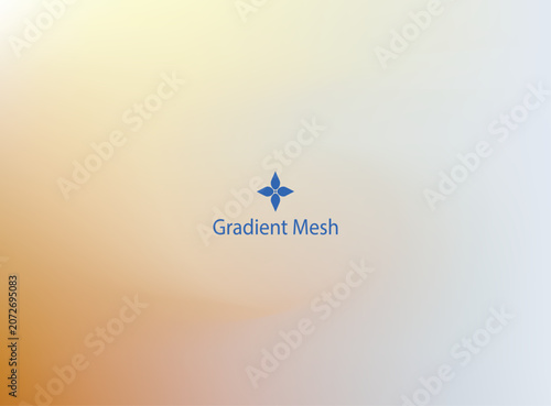 Warm gradient mesh background, with a subtle, swirl of white, yellow, and orange tones