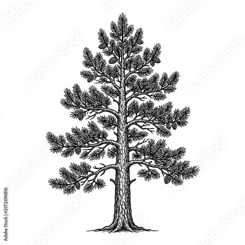 Pine Tree Illustration