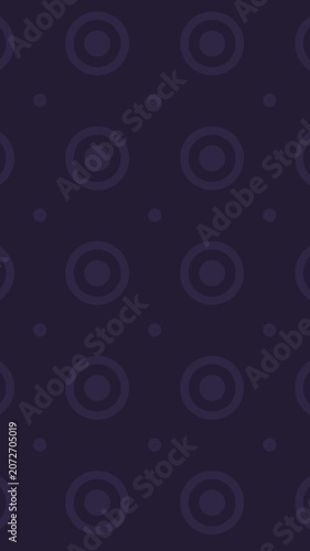 Dark purple geometric circle pattern seamless motion background
