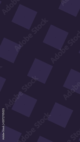 Dark purple geometric square pattern motion background