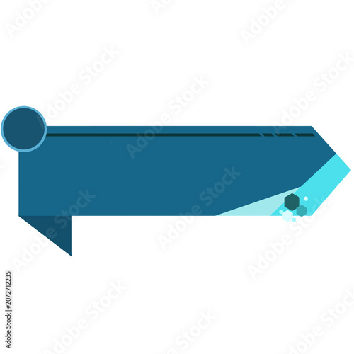 Corporate Ribbon Banner Label Template