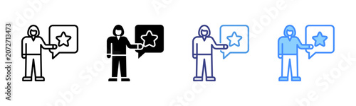Photos Dignity Icon Set Multiple Style Collection