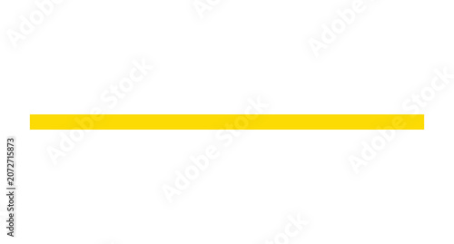 Yellow Pencil and Ruler Isolated on White Background School Education Drawing Tool Vector Illustration with Eraser and Wooden Lead Design Element Icon Set