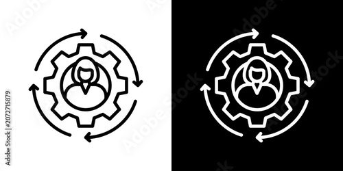 Foto Consistency Icon Set Multiple Style Collection