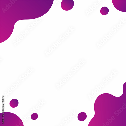 Purple gradient blobs and dots on white background design element abstract