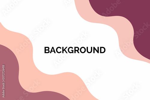Vibrant wavy shapes in shades of pink and purple background