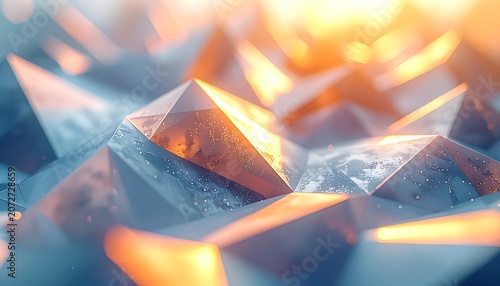 Vibrant Crystal Formations in Macro View.