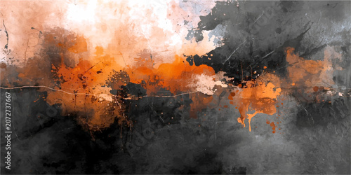 Fotografie Dramatic Forest Wildfire Inferno with Blazing Flames Dense Smoke and Fiery Night