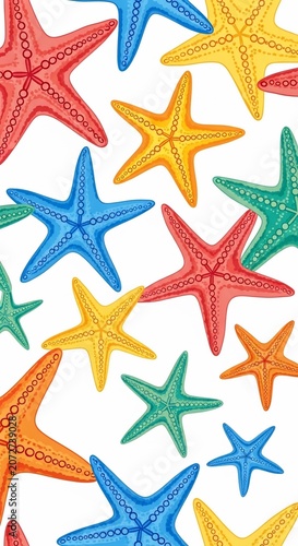 Ocean's Canvas: A Constellation of Color