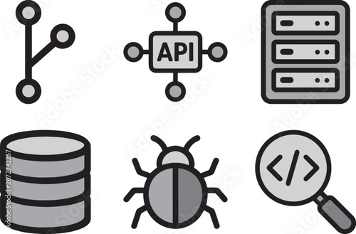 Web Development Icon Set 2Tone