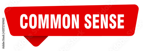 Konstfotografi common sense sticker