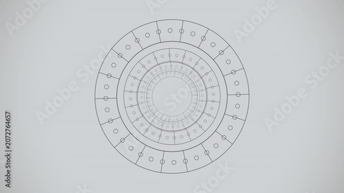 A mesmerizing seamless 4K loop of a glowing white ouroboros sacred-geometry pattern breathing in radial symmetry in rich volumetric light. Ideal for meditation background, trance. 4K UHD.