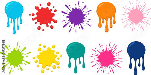 Foto Color paint splatter