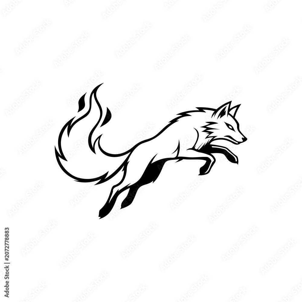 Obraz premium E sport Fox Animal logo vector design templates simple and modern