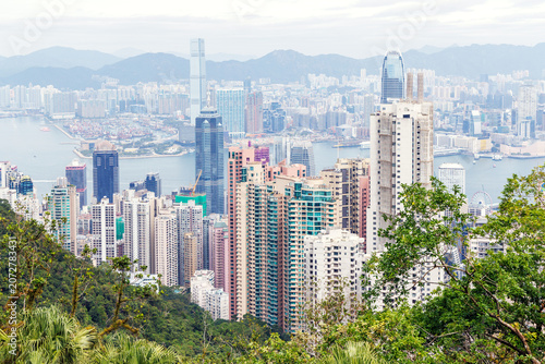 Canvas Print View of Hong Kong from Victoria Peak