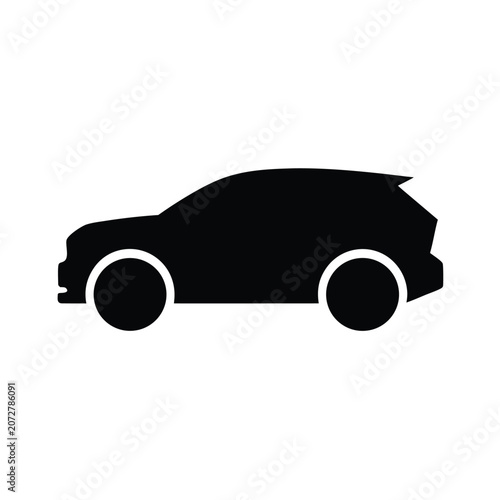 Classic Retro Car Vector Illustration with Vintage Automobile Silhouette in Scalable Vector Format for Transportation Automotive Design and Icon Collection