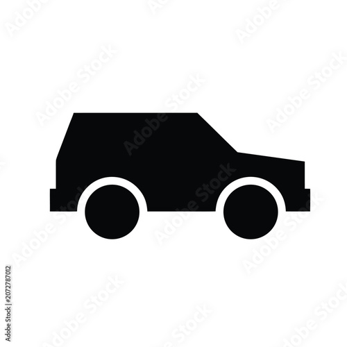 Modern Car Icon Vector Illustration Collection with Automobile Truck Van Bus Tractor and Delivery Vehicle Transportation Symbols for Road Transport Design Set