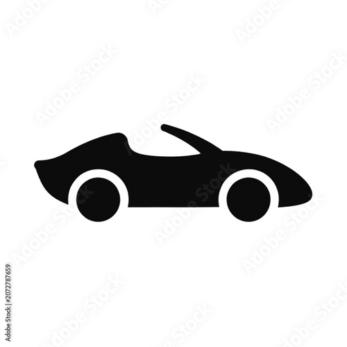  Vintage Sports Car Vector Illustration Isolated on White Background for Transportation and Automotive Design