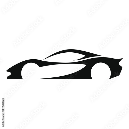 vector illustration of a race car