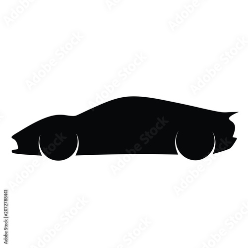 silhouette of a car