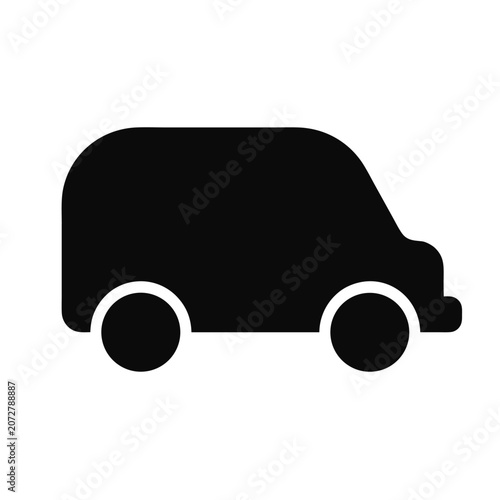 Car Icon Vector Illustration Collection with Truck Van Delivery Vehicle Transportation and Automobile Symbols for Travel Shipping Business Design