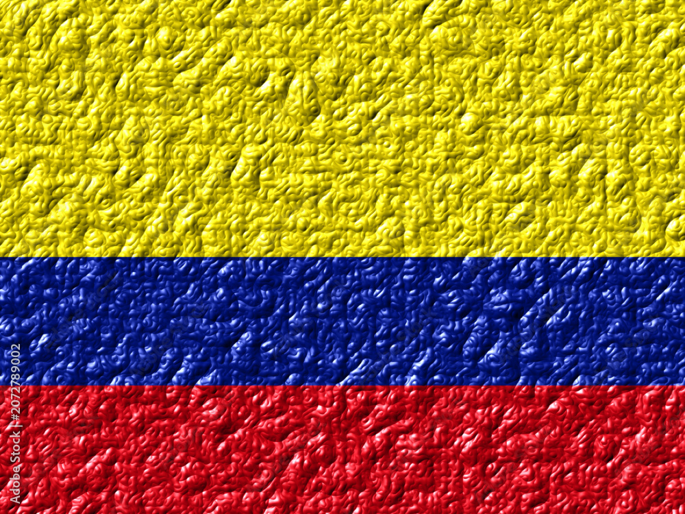 Obraz premium Colombia Flag SVG with Organic Texture Effect