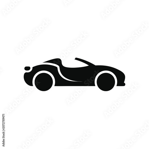 Vintage Toy Car Vector Illustration Isolated on White Background Classic Automobile Vehicle Design for Transportation Racing and Retro Travel Concept