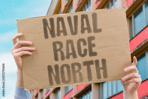 Fotografie "Naval race north" Ships and subs compete for dominance