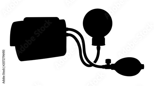Foto Blood pressure monitor, sphygmomanometer, medical equipment, healthcare tool, ve