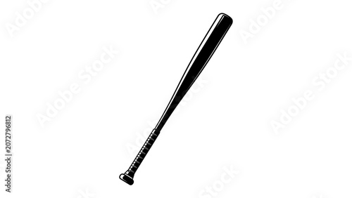 Картината върху платно Baseball Bat Classic Design: A classic baseball bat, a symbol of power and sport, presented in a sleek, professional design