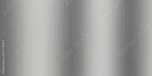 Tableau sur toile Brushed Metal Background Texture with Silver Steel Plate Surface and Industrial