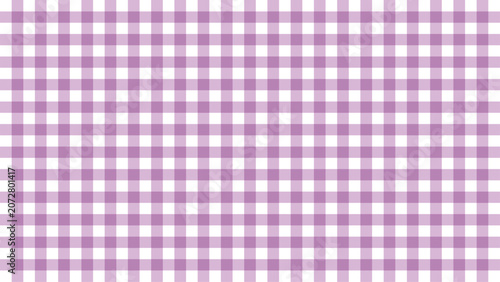 Cute Purple Gingham Check Pattern Background. Vector seamless texture for interior, cloth, paper, decorative, banner, cover, card.