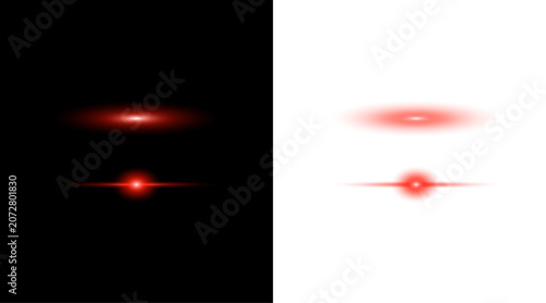 Photos Dramatic red light effect flare pack isolated lens flares for compositing and visual effects