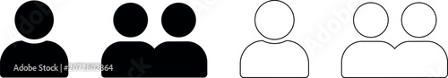 Fotografía Stylized representations of individuals and groups in various styles