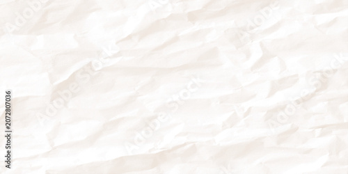 Bild auf Leinwand Crumpled white paper texture background with soft folds and creases for design a