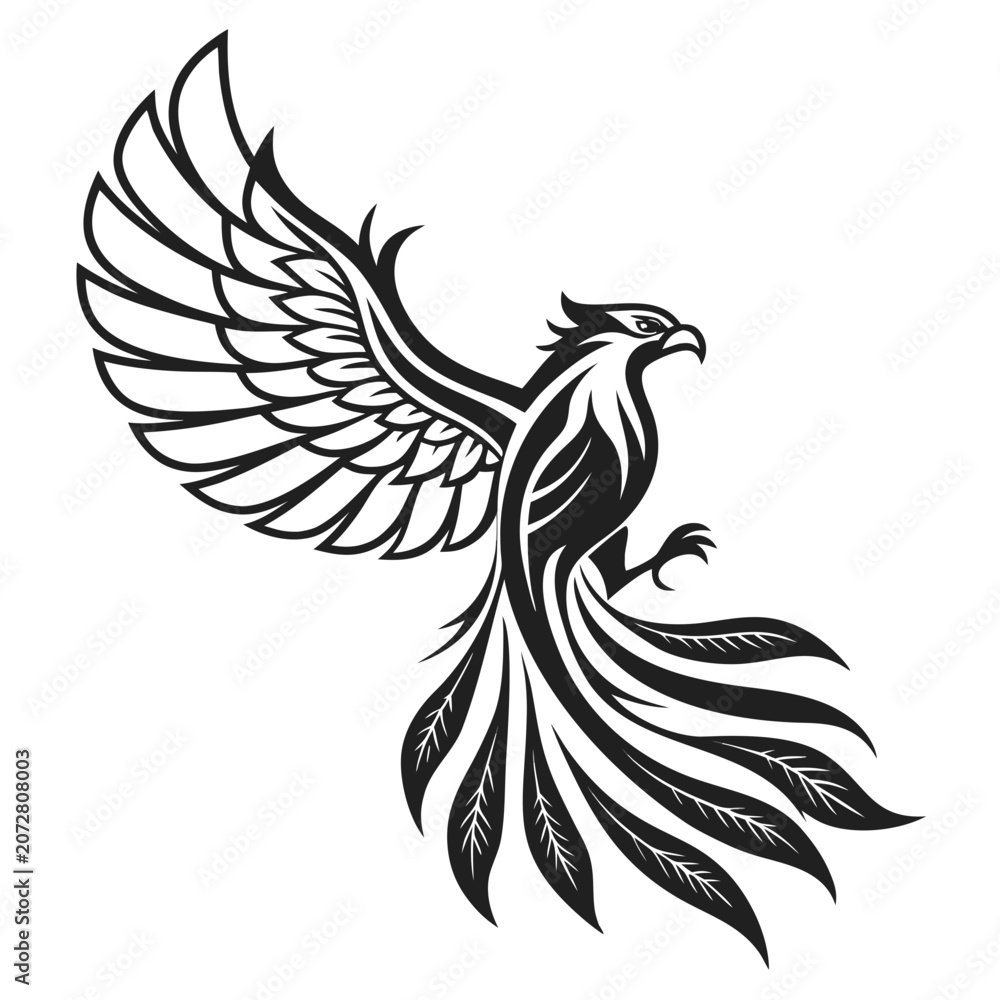 Fototapeta premium Modern Phoenix Logo