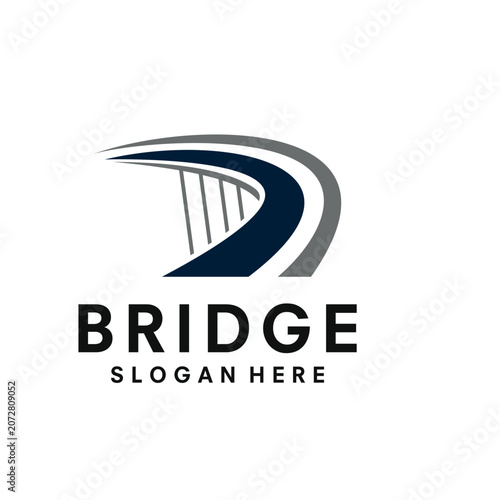Bridge Logo Design template Illustration Vector
