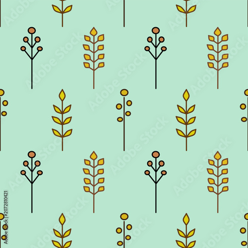 This stylish floral seamless pattern design is created for modern textiles and various fabrics
