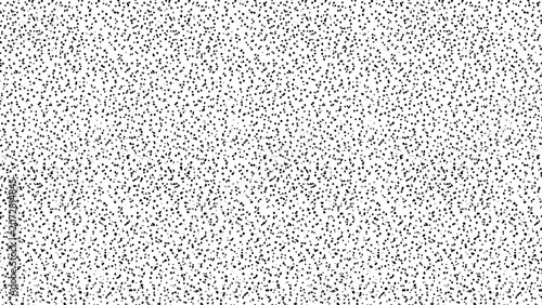 Foto Seamless scattered black dot speckle pattern on white