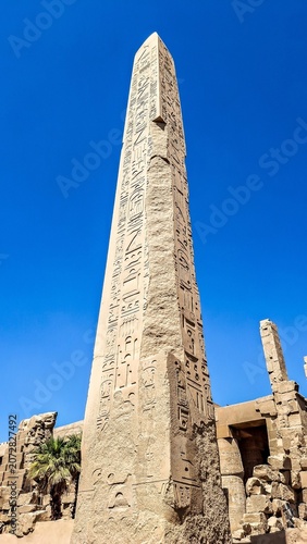 The Obelisks of Thutmose I in the Karnak Temple Complex, commonly known as Karnak near Luxor, Egypt.