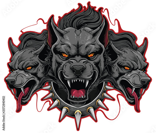 Canvas Print Hiena illustration