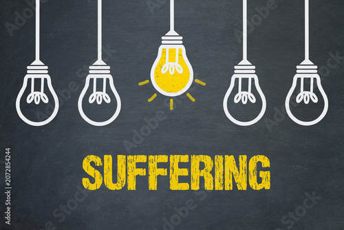 Schilderij op canvas Suffering
