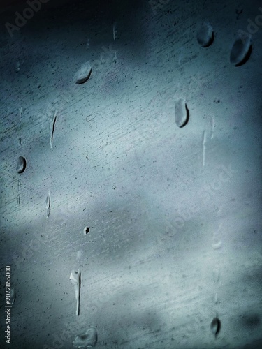 water drops on the window