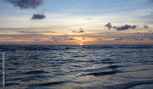 Fotografie Sunset from the beach at Honeymoon Island State Park in Dunedin, Florida