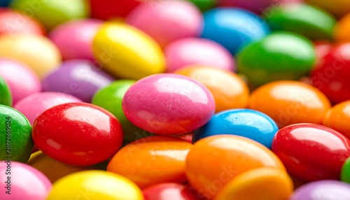 A close-up view of a colorful assortment of hard candies