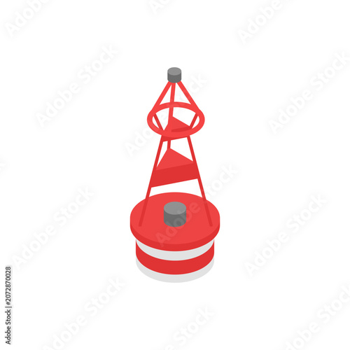 Foto Navigation buoy, isometric icon