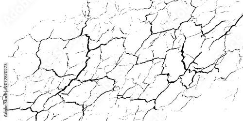 Texture soil dry crack background pattern of drought lack of water of nature white black old broken.