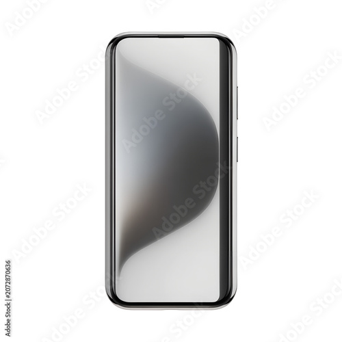 Modern smart phone isolated on white background